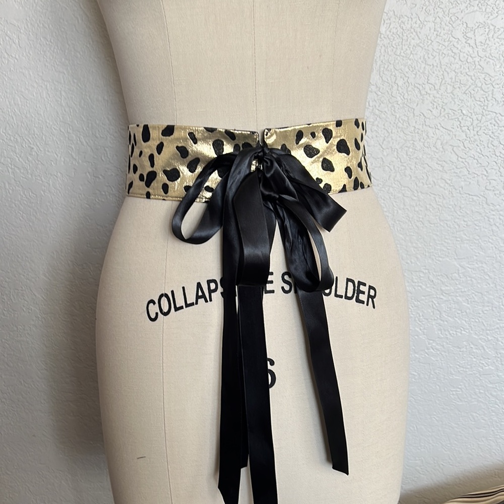 Leopard print belt size small/ medium
